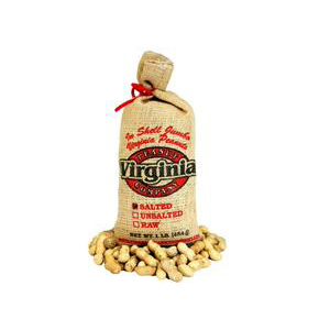 Old-fashioned bag of salted Virginia peanuts