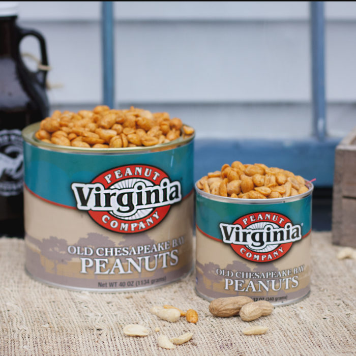 Cans of jumbo seasoned Old Chesapeake Bay peanuts